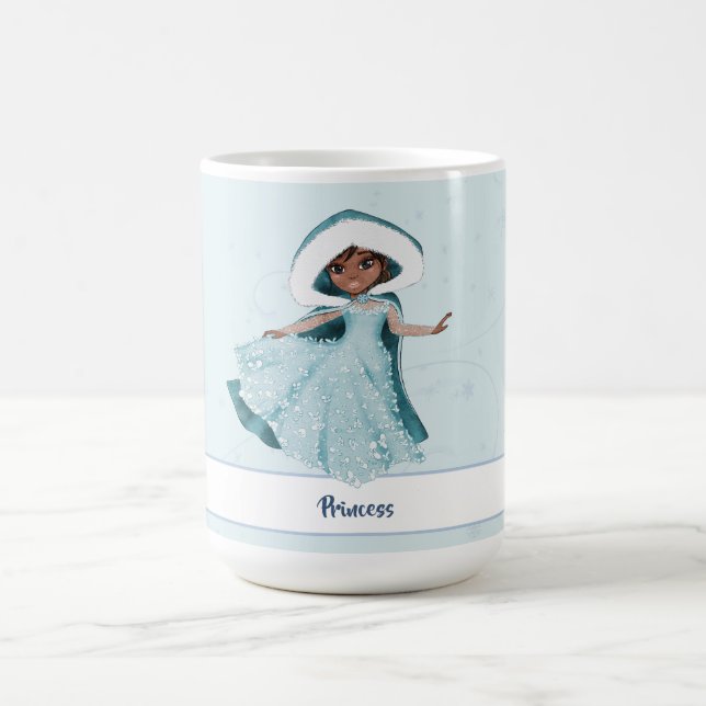 Christmas Princess Enchanted Girls Snowflakes Coffee Mug (Center)