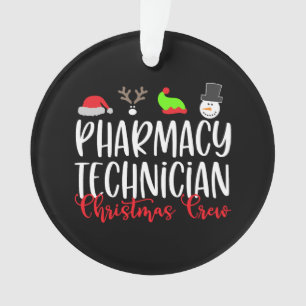 Christmas PT Pharmacy tech technician Ornament