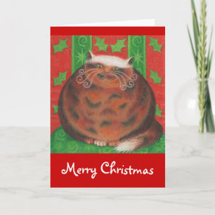 Christmas Pud Merry Christmas greetings card