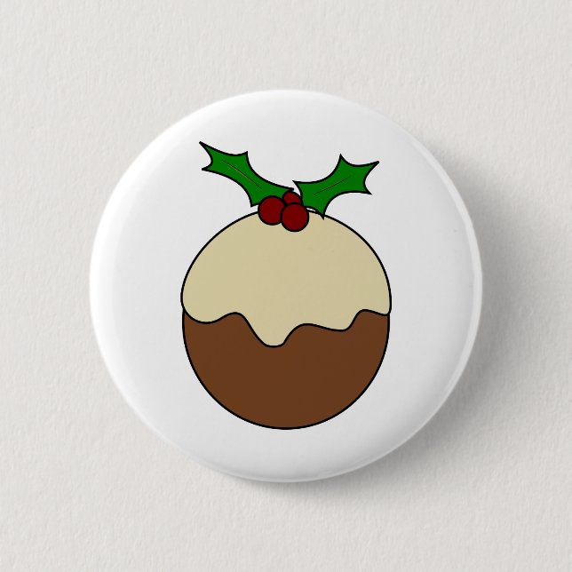 Christmas pudding button (Front)