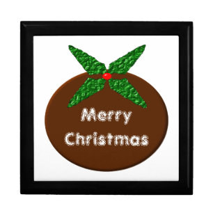 Christmas Pudding Customizable Gift Box