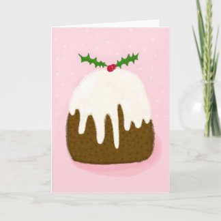 Christmas Pudding Holiday Card