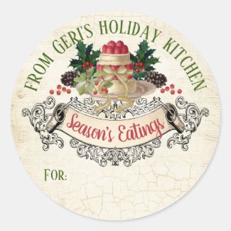 Christmas pudding homemade by to from personalized