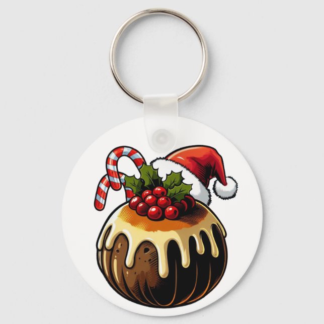Christmas Pudding Keychain (Front)
