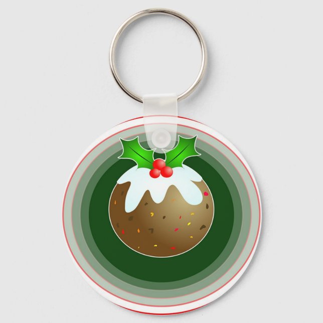 Christmas Pudding Keychain (Front)