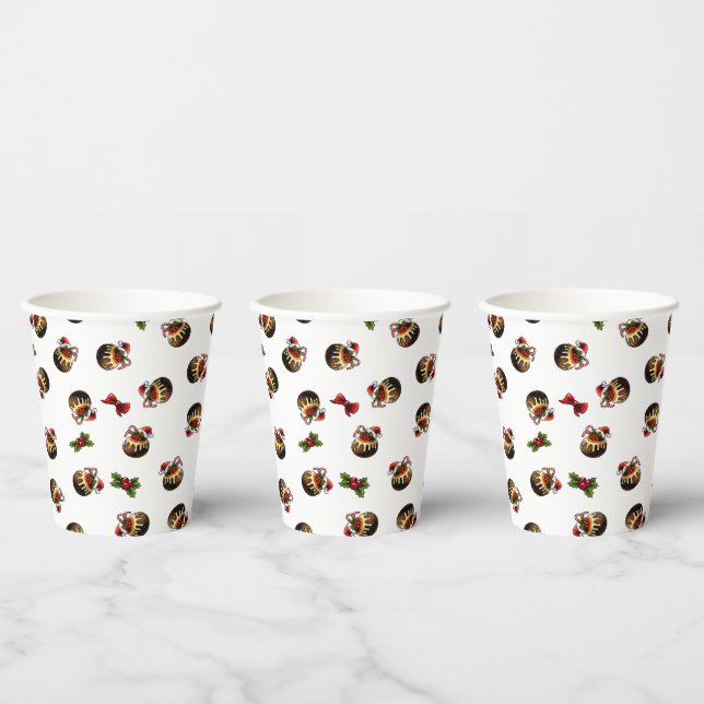 Christmas Pudding Paper Cup (Multi)