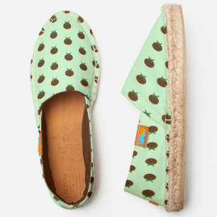 Christmas Pudding Patterned Espadrilles