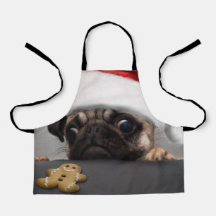 Christmas Pug Apron
