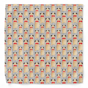 Christmas Pug  Bandana