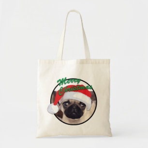 Christmas Pug - Budget Tote Bag