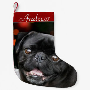 Christmas Pug dog stocking