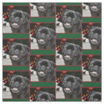 Christmas pug dogs pattern Fabric