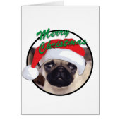 Christmas Pug - Greeting Card (Front)