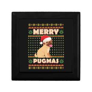 Christmas Pug Merry Xmas Dog Life Gift Box