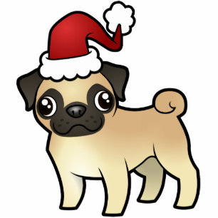 Christmas Pug Ornament