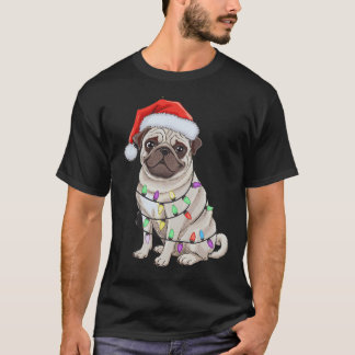 Christmas Pug Santa for Pug Lover - Pugs Xmas T-Shirt