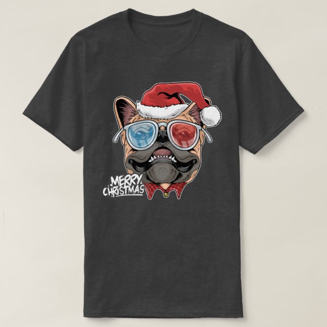 Christmas Pug T-Shirt (Design Front)