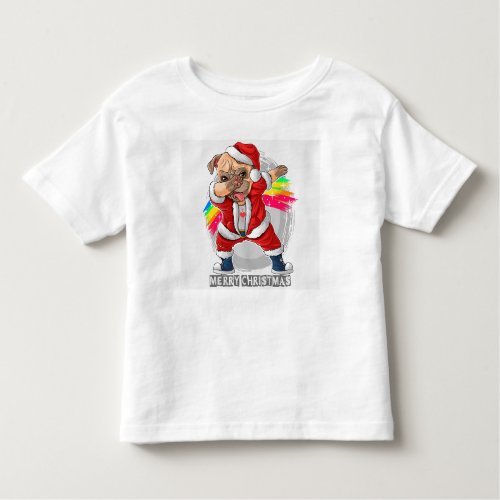 Christmas Pug Toddler T_shirt
