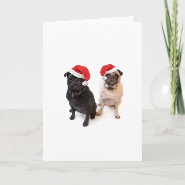 christmas pugs holiday card (Front)