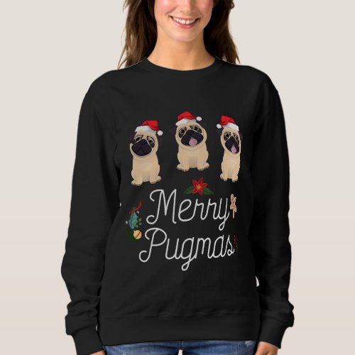Christmas Pugs Merry Pugmas Essential T_Shirt 179 Sweatshirt
