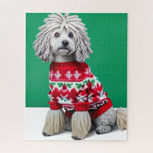 Christmas Puli in Ugly Sweater Puzzle