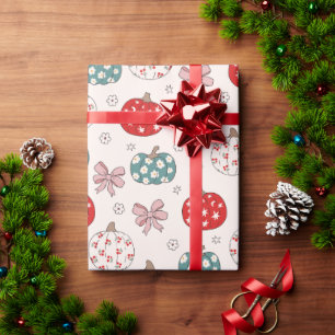 Christmas Pumpkins Wrapping Paper