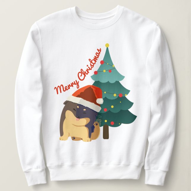 Christmas Pup Sweatshirt (Design Front)
