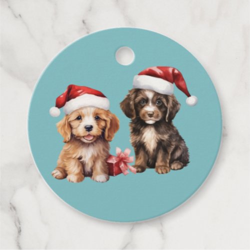 Christmas Puppy  Favor Tags