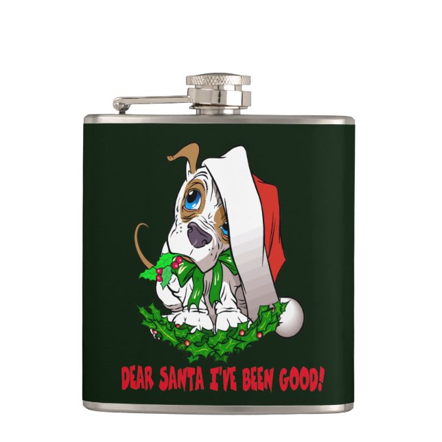 Christmas Puppy Flask (Front)