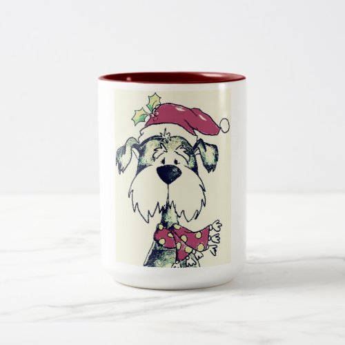 CHRISTMAS PUPPY FOR YOU Two_Tone COFFEE MUG