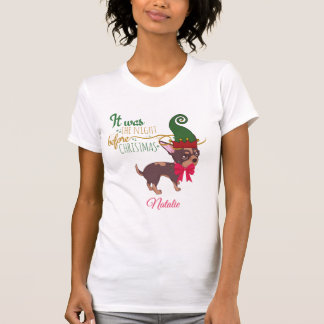Christmas puppy illustration T-Shirt
