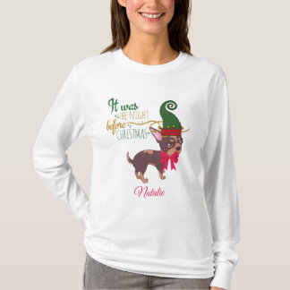 Christmas puppy illustration T-Shirt