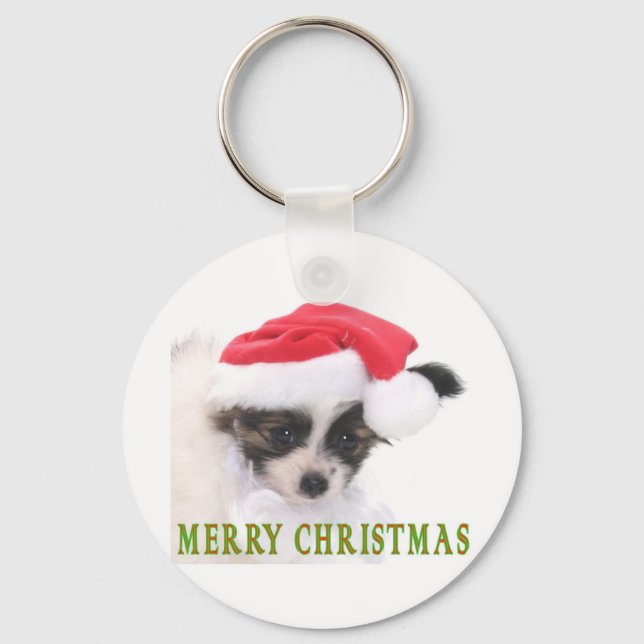 CHRISTMAS PUPPY KEYCHAIN (Front)