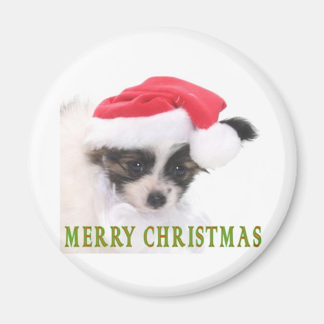 CHRISTMAS PUPPY MAGNET (Front)
