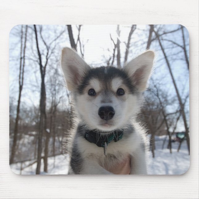 Christmas Puppy Mouse Pad (Front)