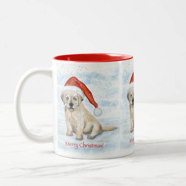  Christmas Puppy Mug (Left)