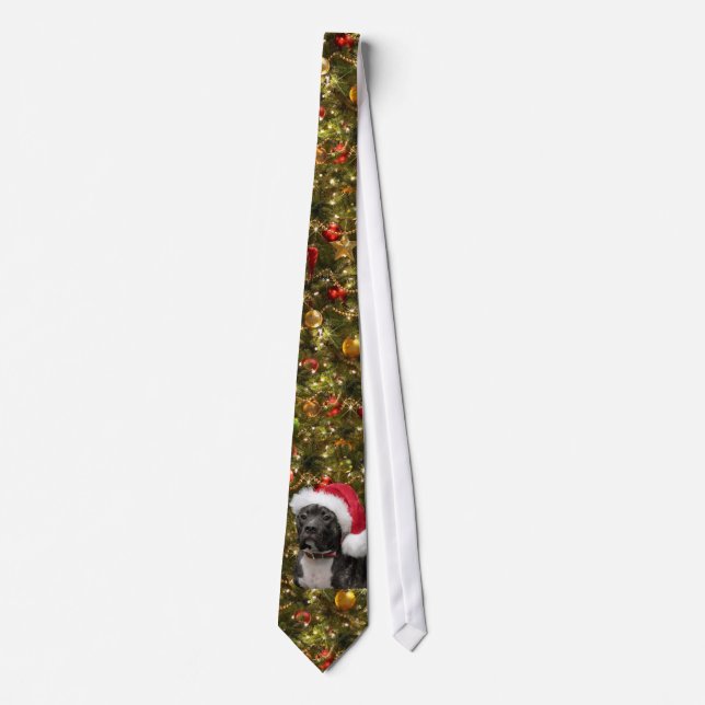 Christmas puppy neck tie (Front)