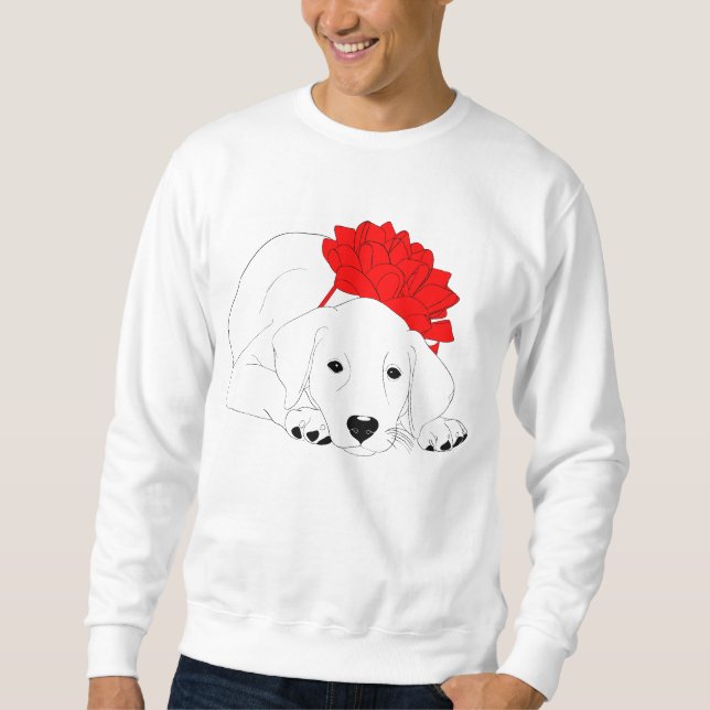 Christmas Puppy Sweatshirt (Front)