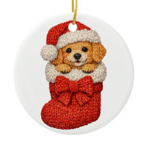 Christmas Puppy Winter Knit