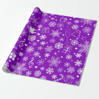 Solid color vivid violet purple wrapping paper, Zazzle