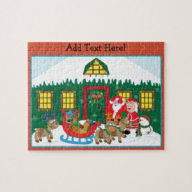Christmas Puzzle Personalize (Horizontal)