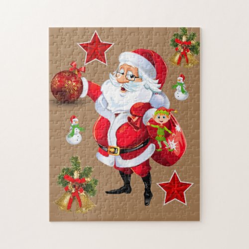 Christmas Puzzle Santa