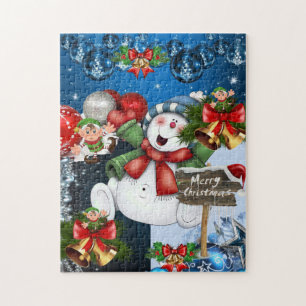 Christmas Puzzle Snowman