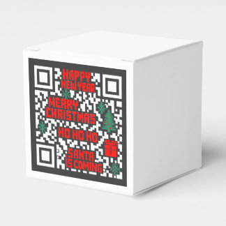 Christmas QR Code gift Favor Boxes