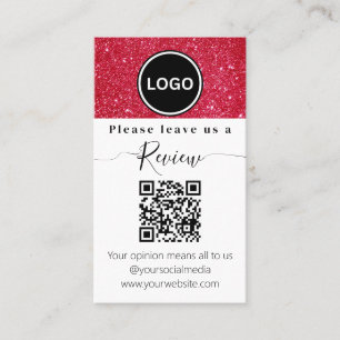 Christmas QR code   Leave us a review Business Card
