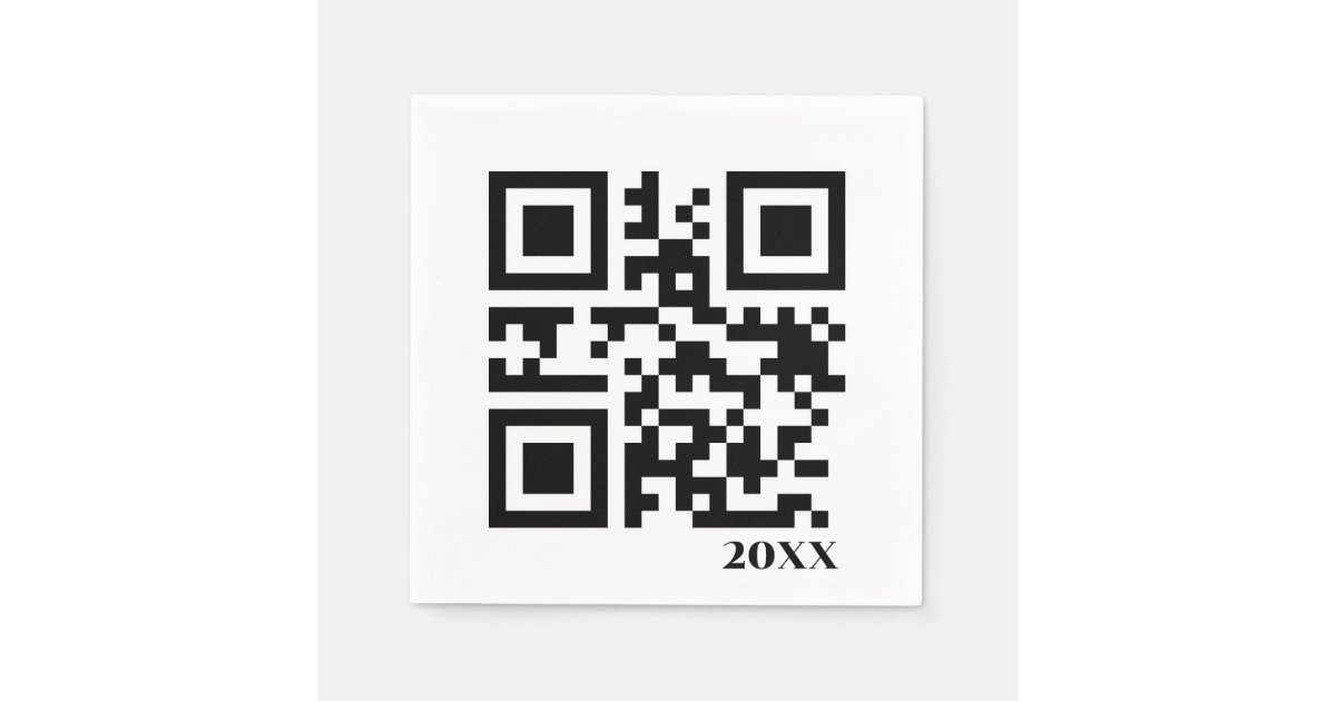 Christmas QR Code Napkins | Zazzle
