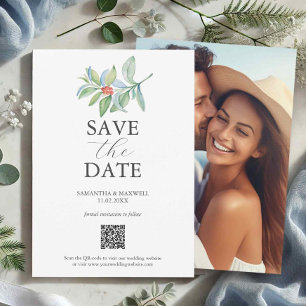 Christmas QR Code Save The Dates Save The Date
