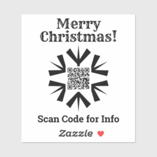 Christmas QR Code Sticker
