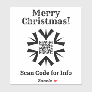 Christmas QR Code Sticker