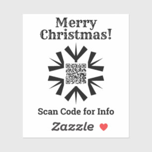 Christmas QR Code Sticker